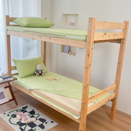 91家纺网 家纺一手货源 找家纺 （总）多品 2024新款水洗棉皱皱纱学生宿舍床垫套床褥套