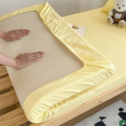 91家纺网 家纺一手货源 找家纺 （总）多品 2024新款水洗棉皱皱纱学生宿舍单床笠