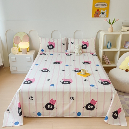 91家纺网 家纺一手货源 找家纺 （总）感遇家纺 2024新款纯棉床单床笠枕套