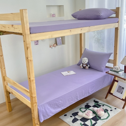 91家纺网 家纺一手货源 找家纺 （总）多品 2024新款水洗棉皱皱纱学生宿舍单床单