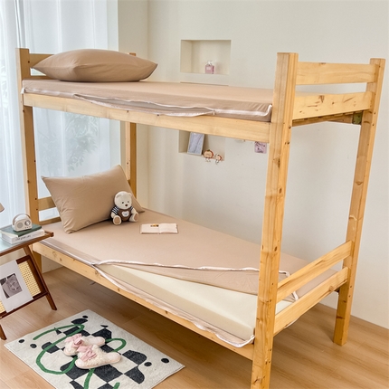 91家纺网 家纺一手货源 找家纺 （总）多品 2024新款水洗棉皱皱纱学生宿舍床垫套床褥套