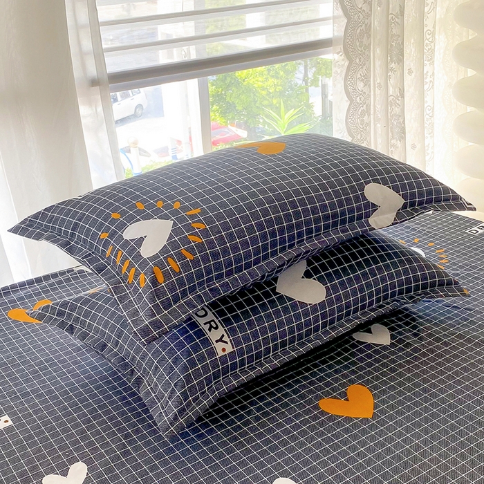 91家纺网 家纺一手货源 找家纺 梵巢家纺 芦荟棉床笠，外贸跨境单床笠磨毛床笠印花床笠心心念念