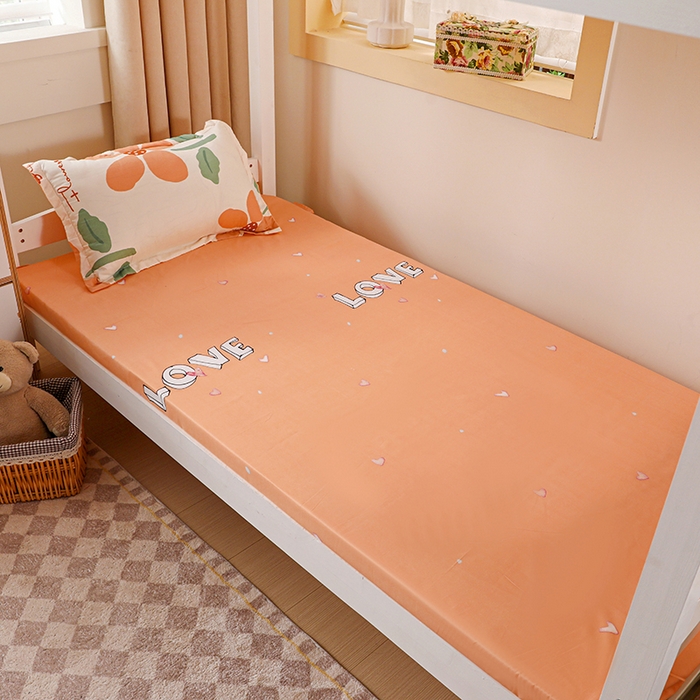 91家纺网 家纺一手货源 找家纺 港岛妹妹 2024新款芦荟棉印花四件套四件套学生床宿舍图 馥郁