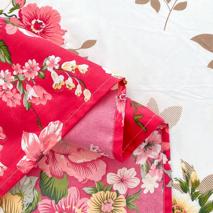 91家纺网 家纺一手货源 找家纺 梵巢家纺 芦荟棉三四件套，床单，被套，枕套化纤四件套花初梦