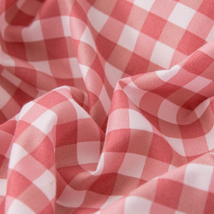 91家纺网 家纺一手货源 找家纺 港岛妹妹 2024新款芦荟棉印花单被套 粉小格