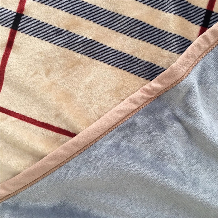 91家纺网 家纺一手货源 找家纺 卡奥家纺 2024新款双层AB版云貂绒毛毯法莱绒休闲盖毯沙发毯空调毯子 宝格