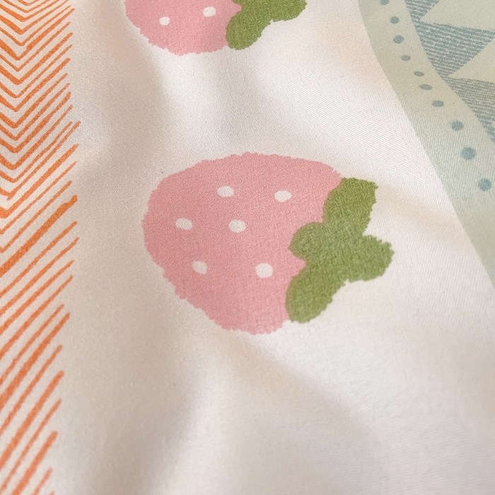 91家纺网 家纺一手货源 找家纺 港岛妹妹 2024新款芦荟棉印花四件套四件套学生床宿舍图 芝芝莓莓