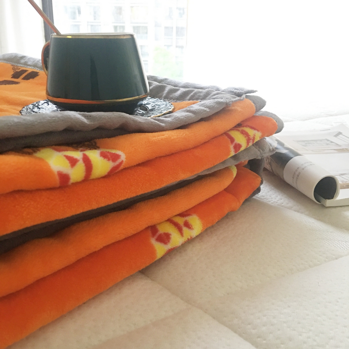 91家纺网 家纺一手货源 找家纺 卡奥家纺 2024新款双层AB版云貂绒毛毯法莱绒休闲盖毯沙发毯空调毯子 马赫拉