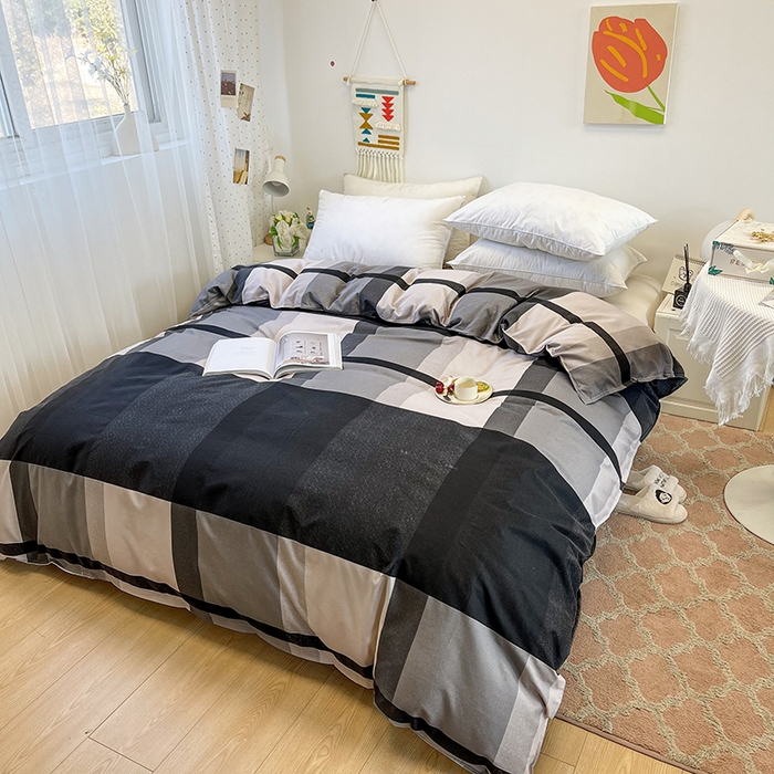 91家纺网 家纺一手货源 找家纺 港岛妹妹 2024新款芦荟棉印花单被套 格里斯