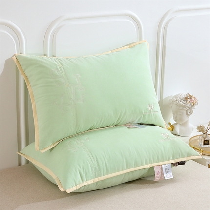 91家纺网 家纺一手货源 找家纺 （总）梦叶草 2024新款枕芯抗菌防螨丝柔集宽边枕头