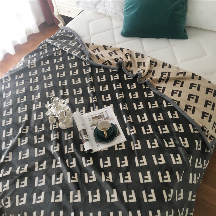 91家纺网 家纺一手货源 找家纺 卡奥家纺 2024新款双层AB版云貂绒毛毯法莱绒休闲盖毯沙发毯空调毯子 格瑞