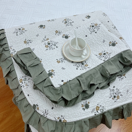 暖居 2024新款夏季凉感云小棉森氧棉50棉50天丝床盖三件套 秋谨兰