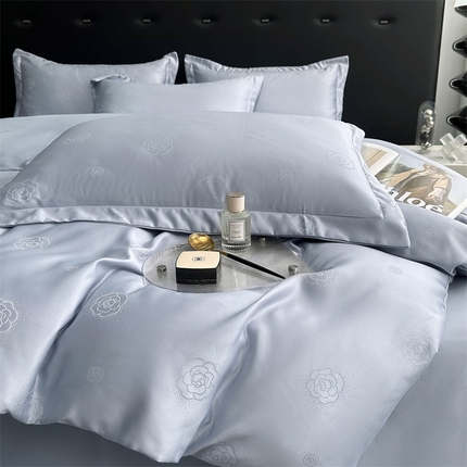 91家纺网 家纺一手货源 找家纺 (总) 宅家居 2024新款轻奢高精密贡缎提花臻品真丝四件套