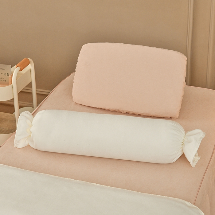 91家纺网 家纺一手货源 找家纺 不打烊家纺  (原春恩家纺) 2025新款贡棉美容床罩系列套件-艾米尔 艾米尔米白色拼驼色