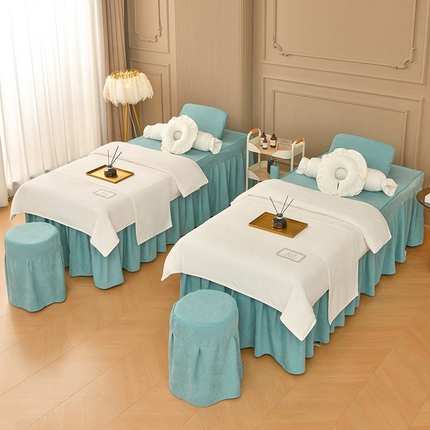 91家纺网 家纺一手货源 找家纺 （总）不打烊家纺  (原春恩家纺) 2025新款贡棉美容床罩系列套件-艾米尔