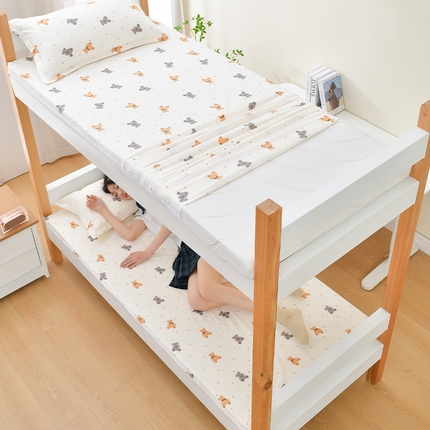 91家纺网 家纺一手货源 找家纺 美真家纺2024大学生床垫套全棉床垫套宝宝绒床垫套宿舍床垫套纯棉床垫套子 温馨小熊