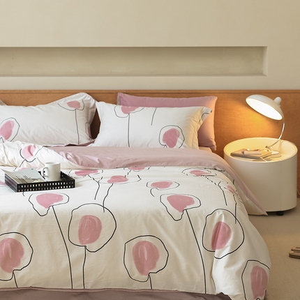 91家纺网 家纺一手货源 找家纺 （总）左右家纺 2024新款全棉生态云棉活性印花四件套