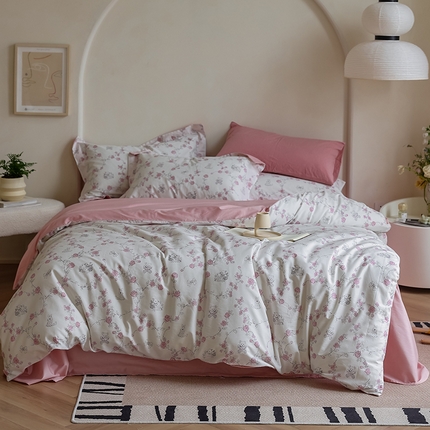 91家纺网 家纺一手货源 找家纺 （总）左右家纺 2024新款全棉生态云棉活性印花四件套