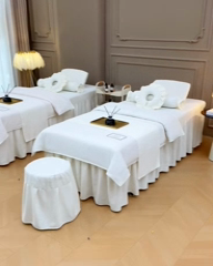 91家纺网 家纺一手货源 找家纺 （总）不打烊家纺  (原春恩家纺) 2025新款贡棉美容床罩系列套件-艾米尔