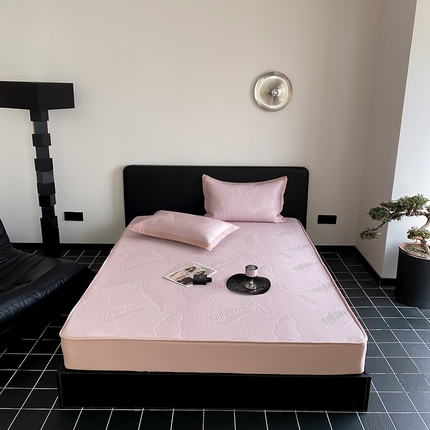 91家纺网 家纺一手货源 找家纺 （总）可恩欣 2025爆款A类抗菌轻奢凉感PE提花软席凉席床笠款条席款