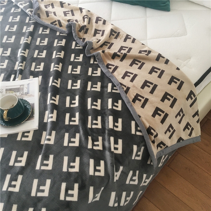 91家纺网 家纺一手货源 找家纺 卡奥家纺 2024新款双层AB版云貂绒毛毯法莱绒休闲盖毯沙发毯空调毯子 格瑞