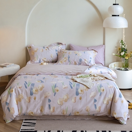 91家纺网 家纺一手货源 找家纺 （总）左右家纺 2024新款全棉生态云棉活性印花四件套