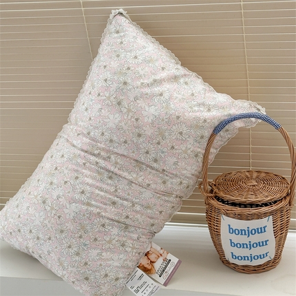 91家纺网 家纺一手货源 找家纺 （总）伟邦枕芯 2024新款韩式天丝花边舒软枕枕头枕芯