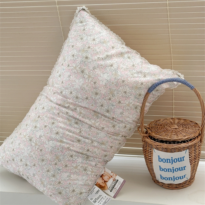 91家纺网 家纺一手货源 找家纺 （总）伟邦枕芯 2024新款韩式天丝花边舒软枕枕头枕芯