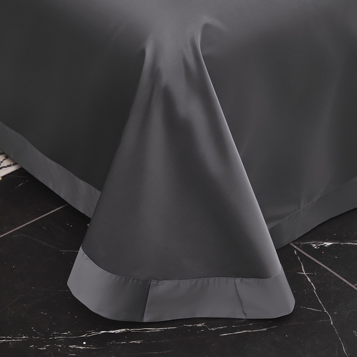 91家纺网 家纺一手货源 找家纺 优姿家纺 2024新款160支长绒棉高端大版四件套 名门时光-灰