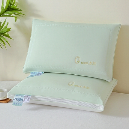 91家纺网 家纺一手货源 找家纺 （总）浩宇 2025新款冰丝乳胶枕芯整张棉枕头不变形持久蓬松头枕48*74cm一只