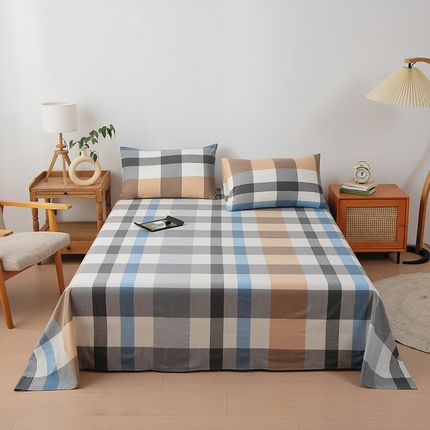 91家纺网 家纺一手货源 找家纺 （总）鑫棉坊 2024新款全棉色织水洗棉床单