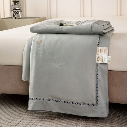 91家纺网 家纺一手货源 找家纺 （总）被靠被 2024新款莫代尔蚕蛹蛋白夏被空调被-悠闲时光