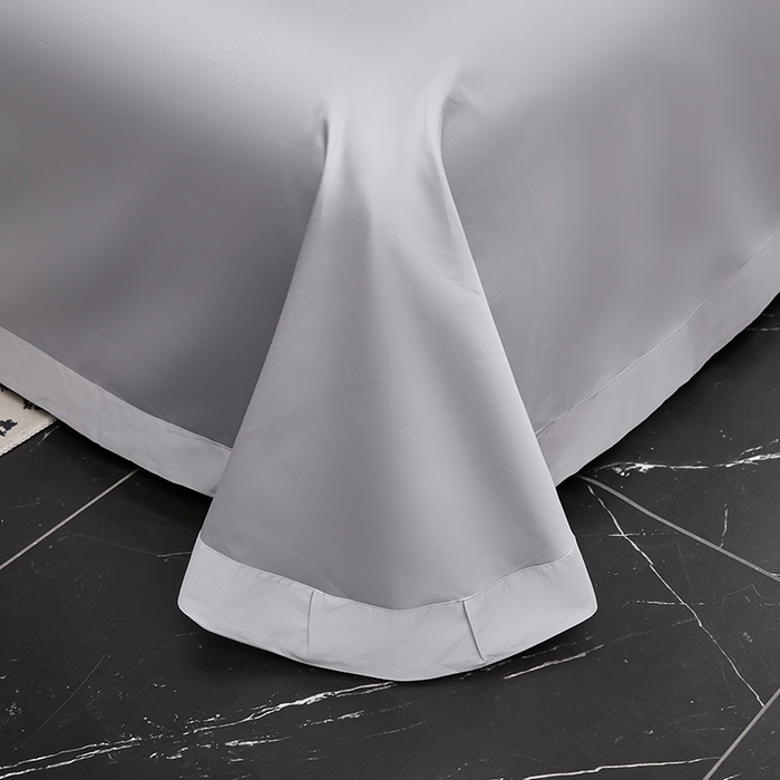 91家纺网 家纺一手货源 找家纺 优姿家纺 2024新款160支长绒棉高端大版四件套 玉如意-深灰