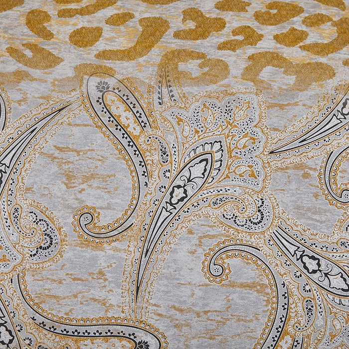 91家纺网 家纺一手货源 找家纺 优姿家纺 2024新款160支长绒棉高端大版四件套 玉如意-黄