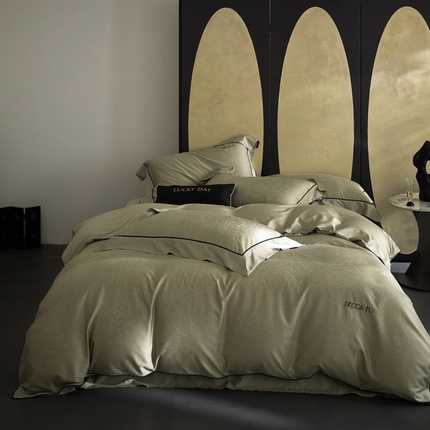 91家纺网 家纺一手货源 找家纺 （总）安莱生活 2024新款60S天丝棉提花四件套三系列（银丝款）--天丝棉铂金商务款