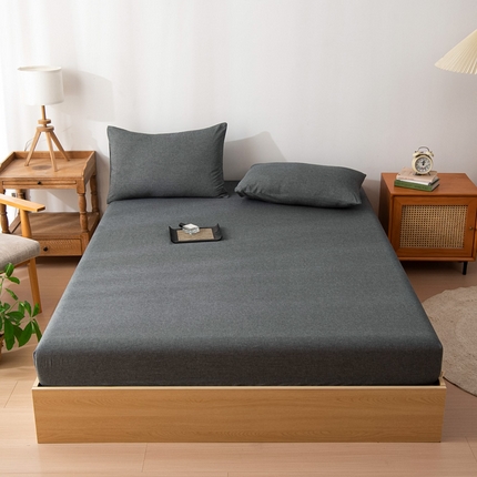 91家纺网 家纺一手货源 找家纺 （总）鑫棉坊 2024新款全棉色织水洗棉床笠