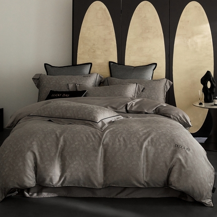 91家纺网 家纺一手货源 找家纺 （总）安莱生活 2024新款60S天丝棉提花四件套三系列（银丝款）--天丝棉铂金商务款