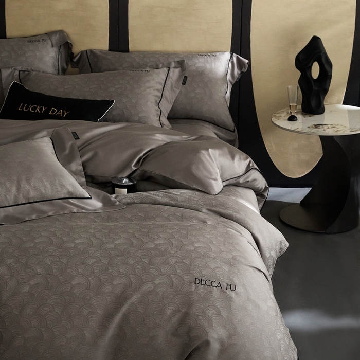 91家纺网 家纺一手货源 找家纺 （总）安莱生活 2024新款60S天丝棉提花四件套三系列（银丝款）--天丝棉铂金商务款