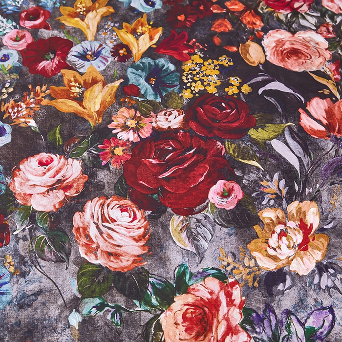 91家纺网 家纺一手货源 找家纺 优姿家纺 2024新款160支长绒棉高端大版四件套 花开富贵-酒红