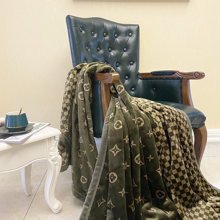 91家纺网 家纺一手货源 找家纺 卡奥家纺 2024新款双层AB版云貂绒毛毯法莱绒休闲盖毯沙发毯空调毯子 比格