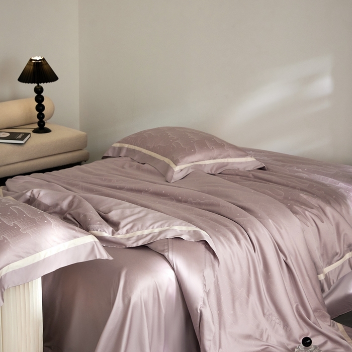 91家纺网 家纺一手货源 找家纺 （总）安莱生活 2024新款60S天丝棉提花四件套三系列（银丝款）--天丝棉铂金星晴系列