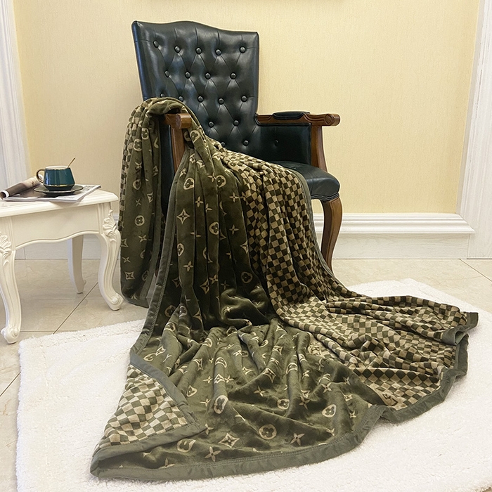 91家纺网 家纺一手货源 找家纺 卡奥家纺 2024新款双层AB版云貂绒毛毯法莱绒休闲盖毯沙发毯空调毯子 比格