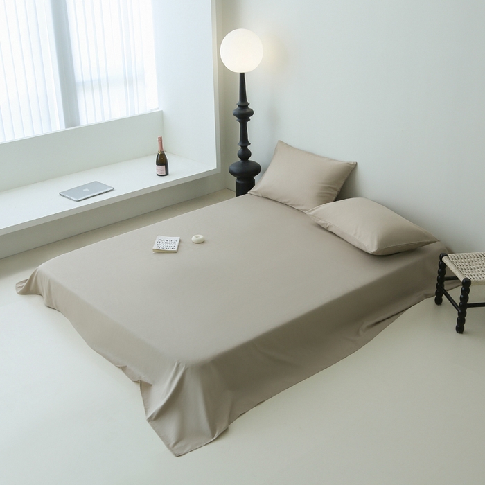 91家纺网 家纺一手货源 找家纺 柠馨2023新款都市贵族系列13376铂金新疆长绒棉纯色单品系列 --单床单