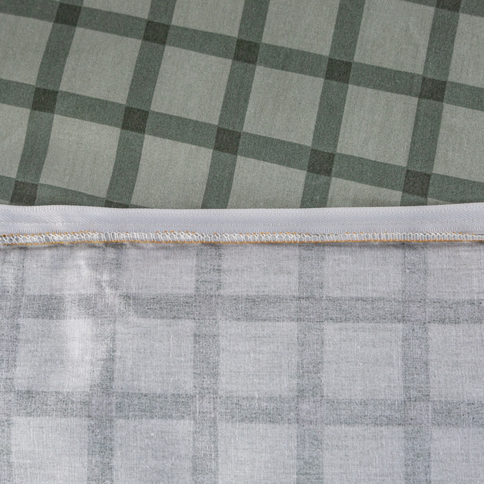 91家纺网 家纺一手货源 找家纺 锦润家纺 2024新款13372床笠床垫套全棉印花三件套星辰-咖