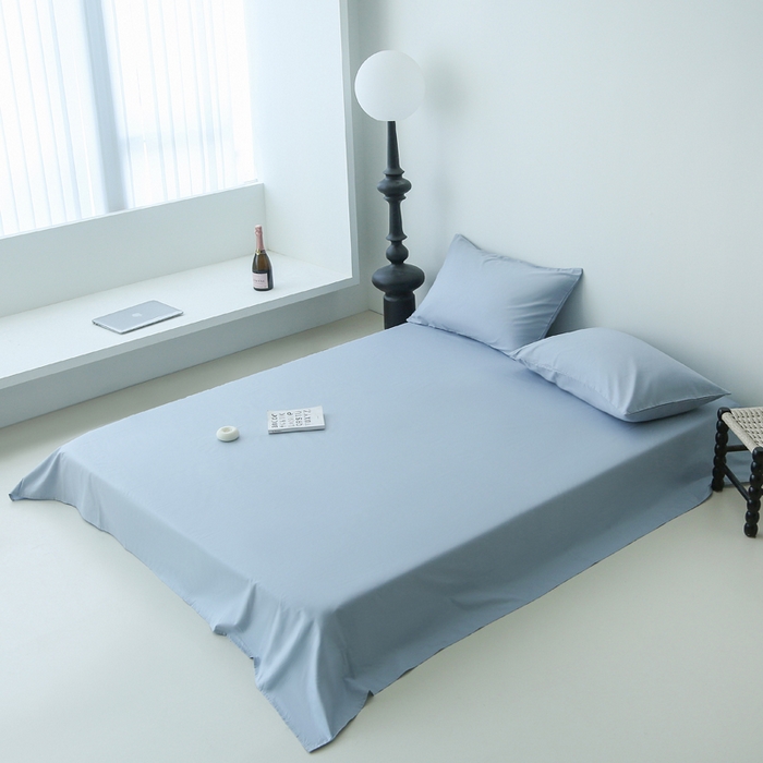 91家纺网 家纺一手货源 找家纺 柠馨2023新款都市贵族系列13376铂金新疆长绒棉纯色单品系列 --单床单