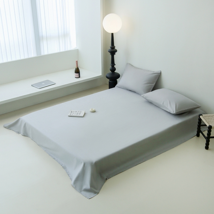 91家纺网 家纺一手货源 找家纺 柠馨2023新款都市贵族系列13376铂金新疆长绒棉纯色单品系列 --单床单