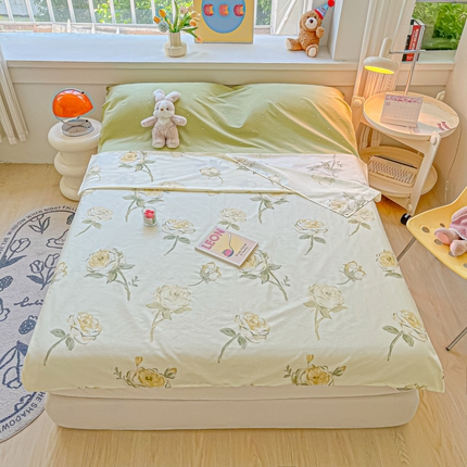 91家纺网 家纺一手货源 找家纺 柒星睡袋 2024新款全棉印花隔脏睡袋旅行睡袋 雅典娜