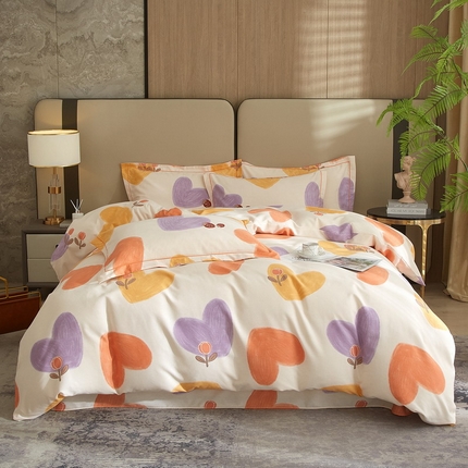 91家纺网 家纺一手货源 找家纺 （总）金纱玉纺家纺 2024新款加厚AB版四件套