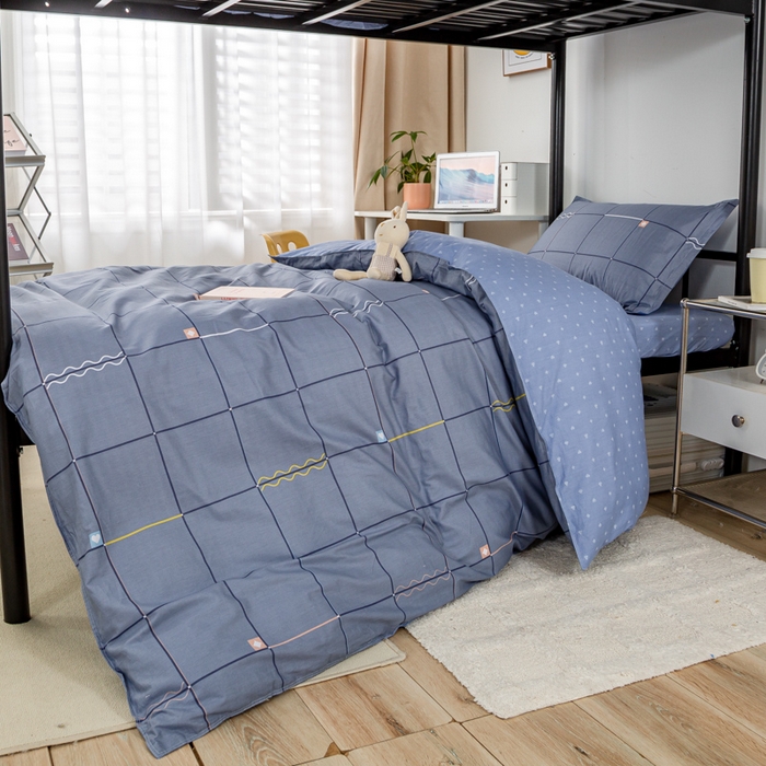 91家纺网 家纺一手货源 找家纺 锦润家纺 2024新款13372床笠床垫套全棉印花三件套朵拉