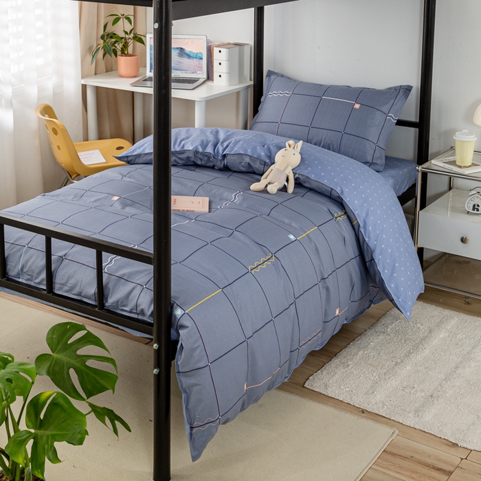 91家纺网 家纺一手货源 找家纺 锦润家纺 2024新款13372床笠床垫套全棉印花三件套朵拉